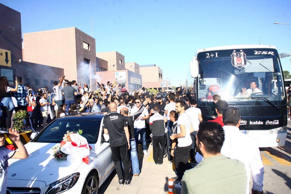 Beşiktaş, Antep'te coşkuyla karşılandı! - Görsel 4