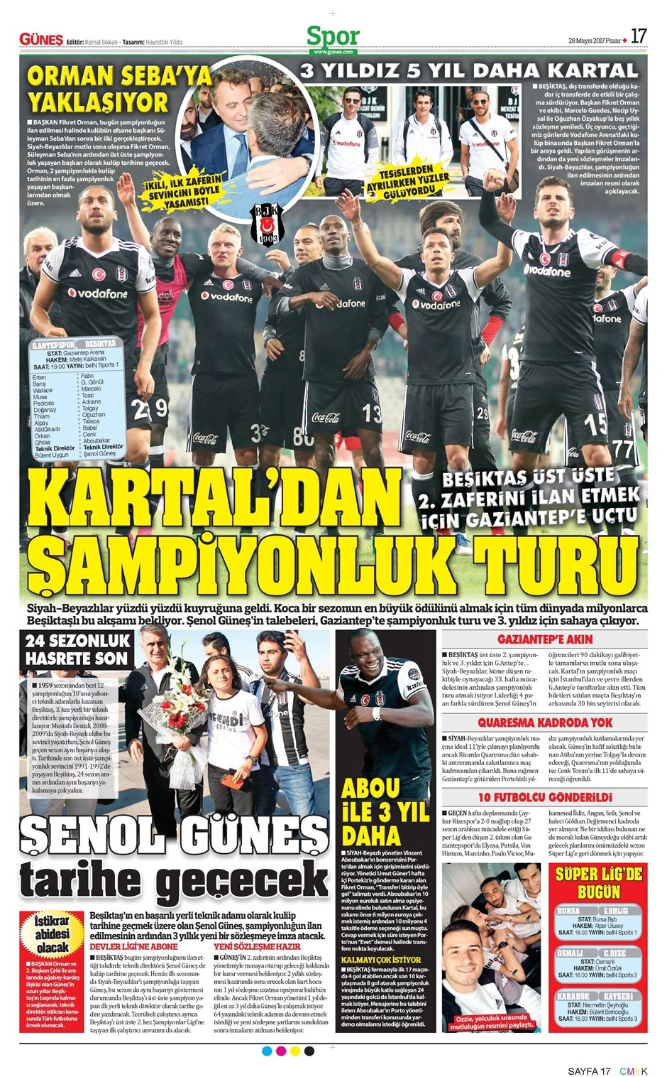 28 Mayıs 2017 | İşte gazetelerin Beşiktaş manşetleri - Görsel 6