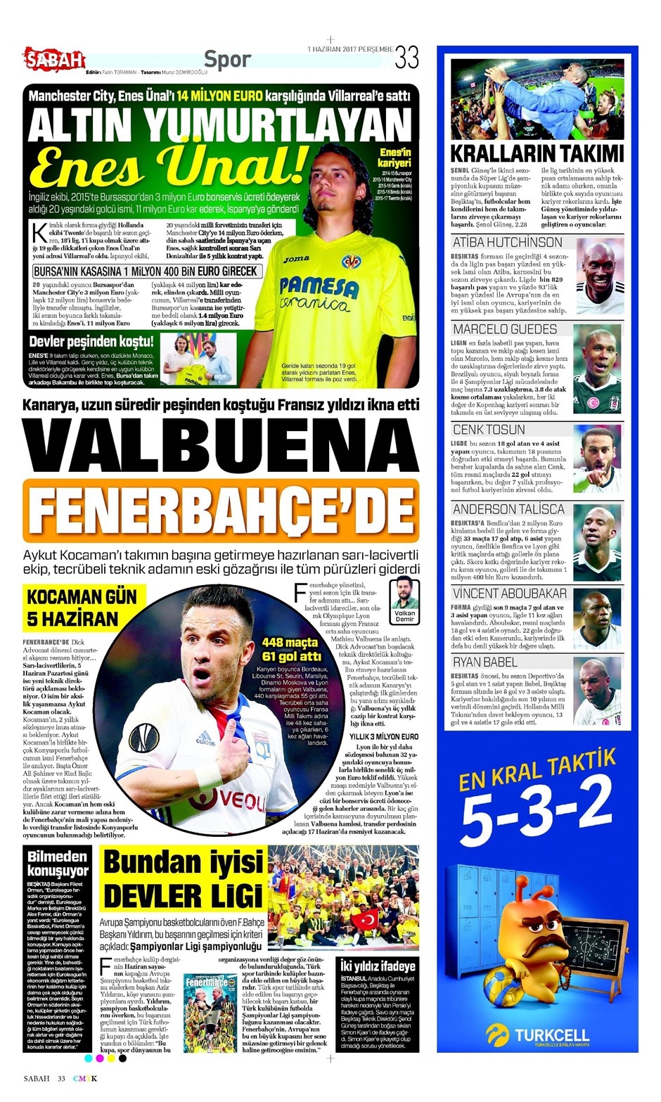 01 Haziran 2017 | İşte Gazetelerin Beşiktaş Manşetleri - Görsel 5