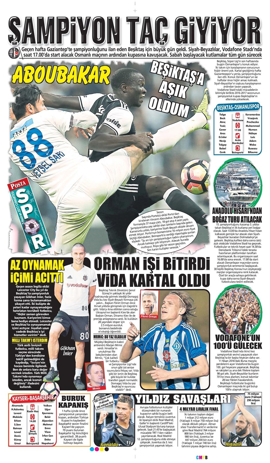 03 Haziran 2017 | İşte Gazetelerin Beşiktaş Manşetleri - Görsel 7