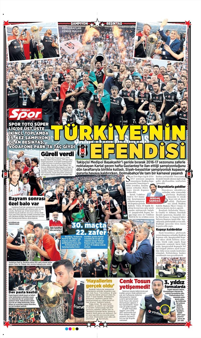 04 Haziran 2017 | Şampiyonun Gazete Manşetleri - Görsel 27