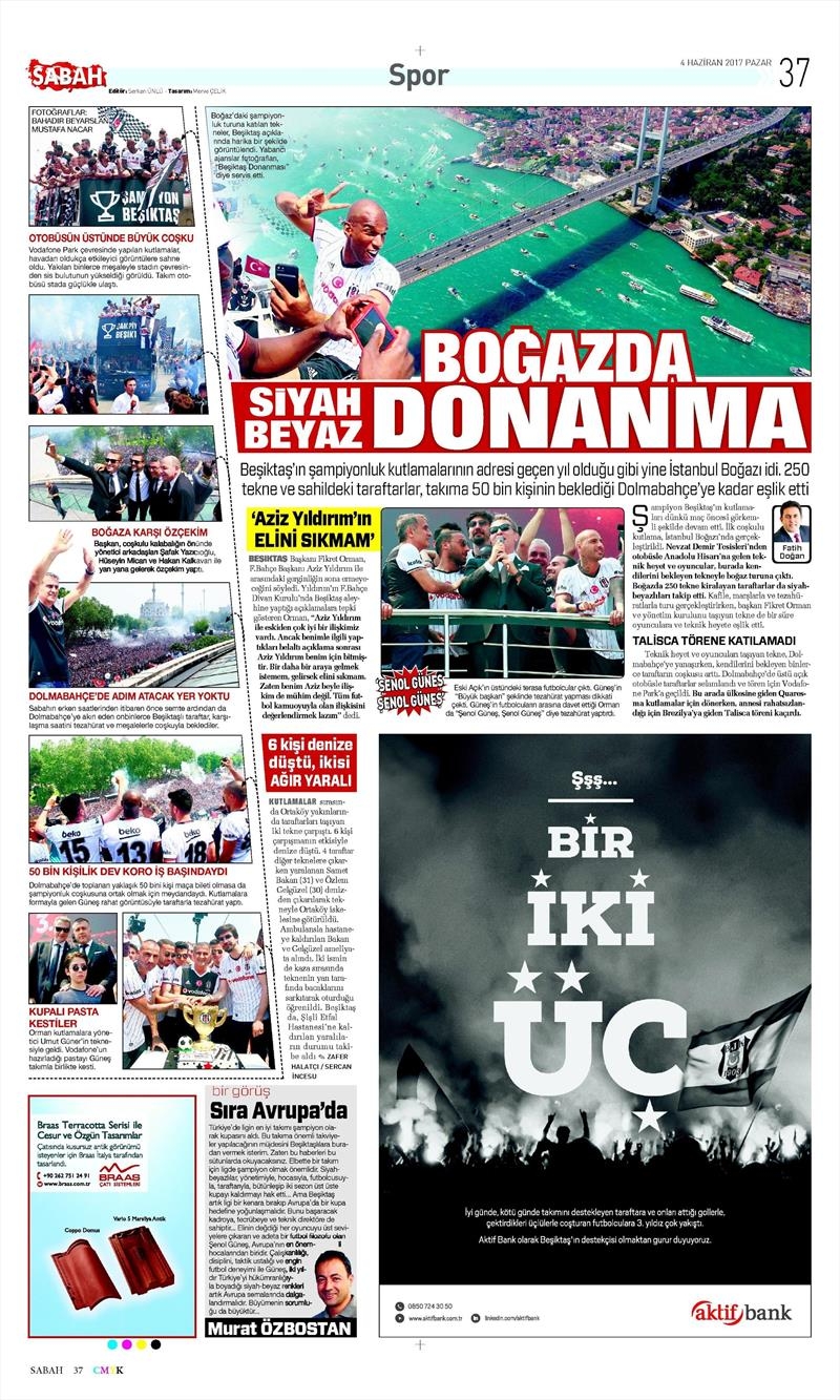 04 Haziran 2017 | Şampiyonun Gazete Manşetleri - Görsel 32