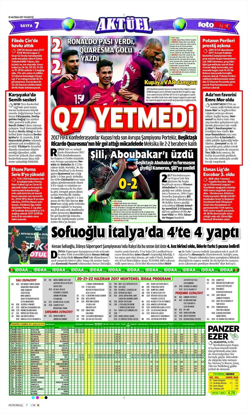 19 Haziran 2017 | Gazetelerin Beşiktaş Manşetleri - Görsel 3