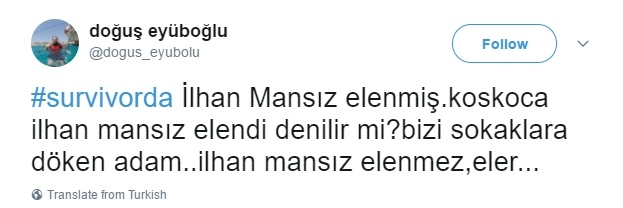 İlhan Mansız elendi, Survivor'a tepki yağdı - Görsel 2
