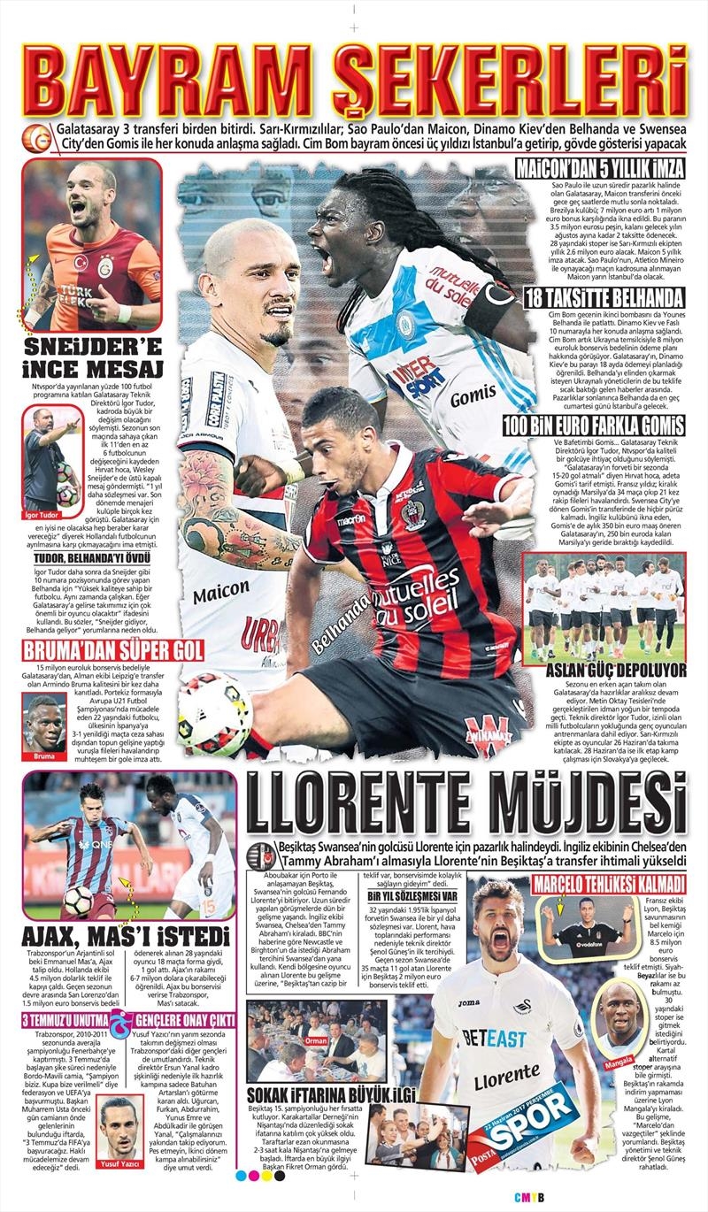 22 Haziran 2017 | Gazetelerin Beşiktaş Manşetleri - Görsel 8