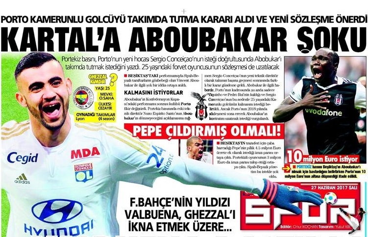 27 Haziran 2017 | İşte gazetelerin Beşiktaş manşetleri - Görsel 11