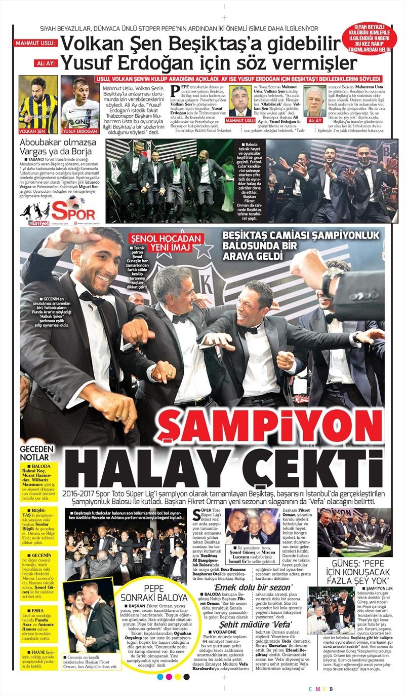 07 Temmuz 2017 | Gazetelerin Beşiktaş Manşetleri - Görsel 11