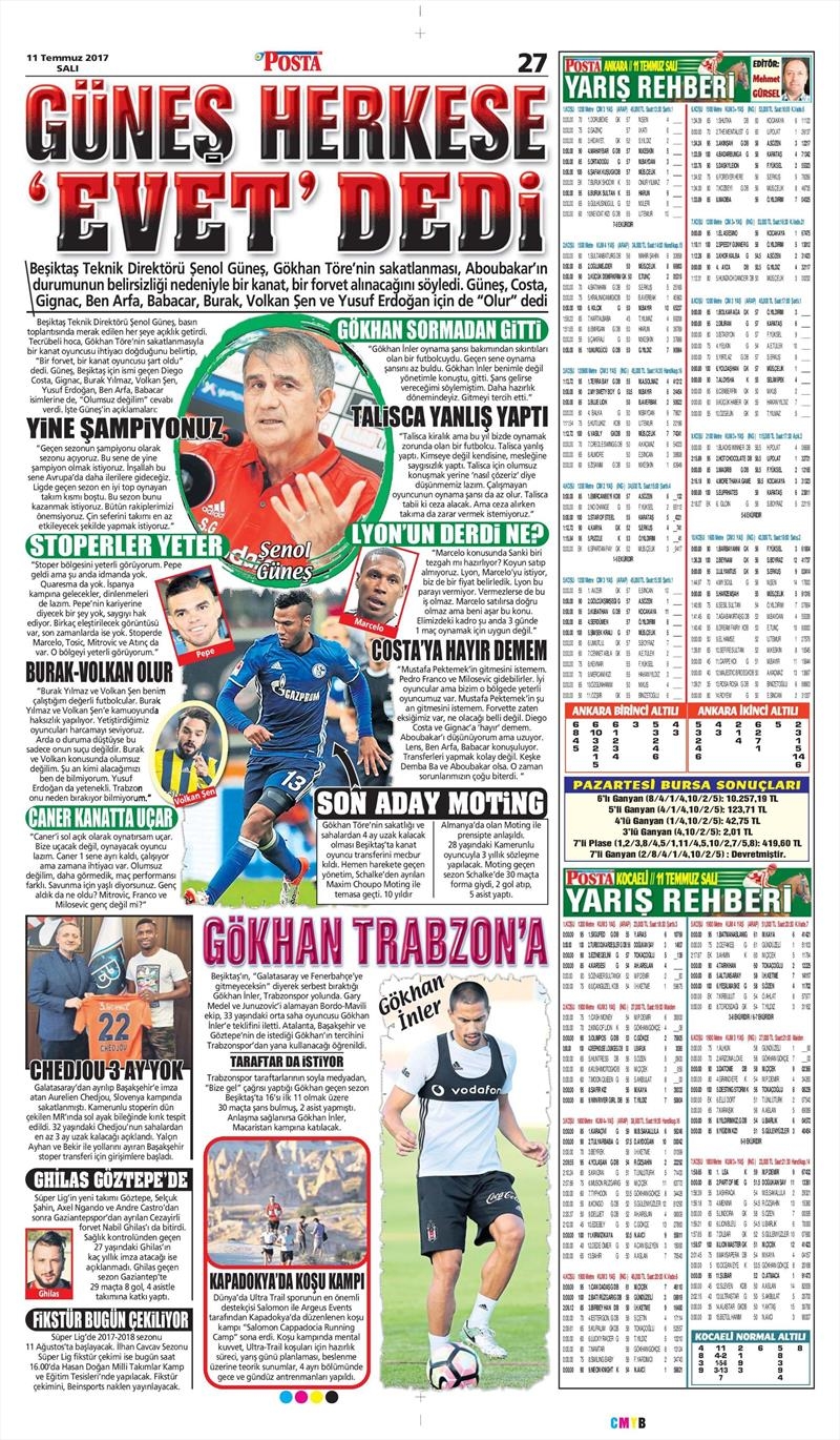11 Temmuz 2017 | İşte gazetelerin Beşiktaş manşetleri - Görsel 13