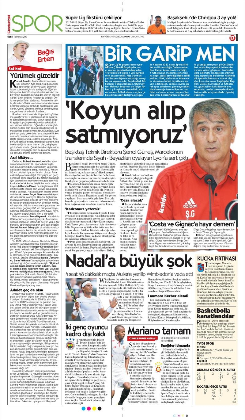 11 Temmuz 2017 | İşte gazetelerin Beşiktaş manşetleri - Görsel 4