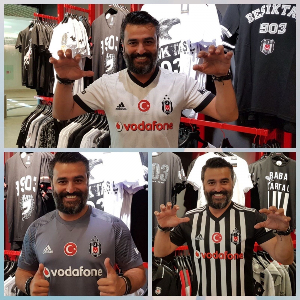 Formayı alır almaz giydiler! İşte Beşiktaş taraftarının yeni formalarla - Görsel 1