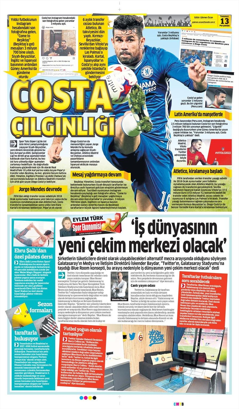 13 Temmuz 2017 | İşte gazetelerin Beşiktaş manşetleri - Görsel 2