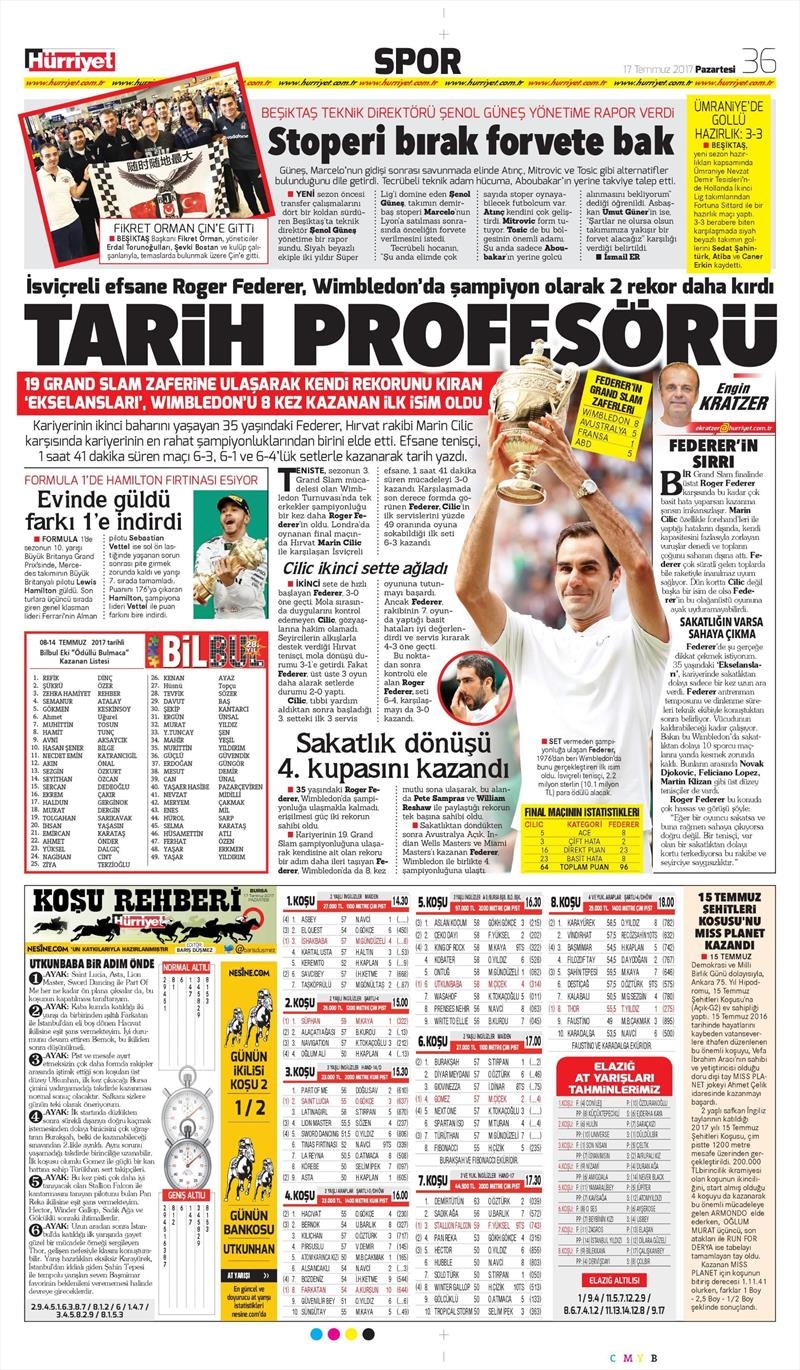 17 Temmuz 2017 | Gazetelerin Beşiktaş Manşetleri - Görsel 5