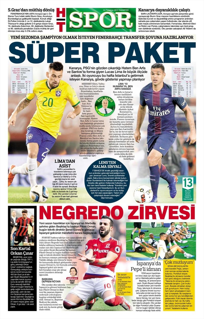 24 Temmuz 2017 | İşte gazetelerin Beşiktaş manşetleri - Görsel 4