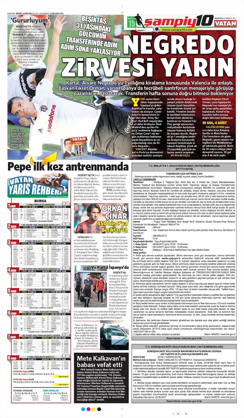 24 Temmuz 2017 | İşte gazetelerin Beşiktaş manşetleri - Görsel 7