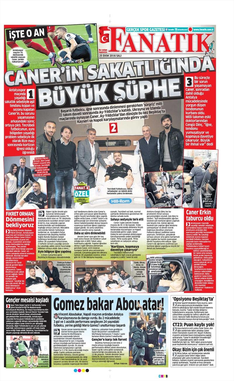 25 Ekim 2016 | Gazetelerin Beşiktaş sayfaları - Görsel 8