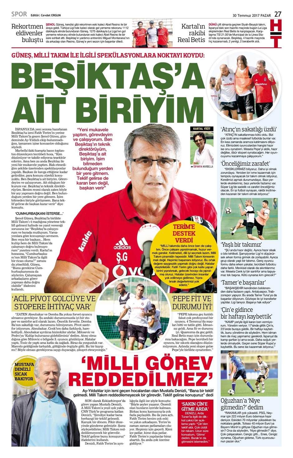 30 Temmuz 2017 | İşte gazetelerin Beşiktaş manşetleri - Görsel 2