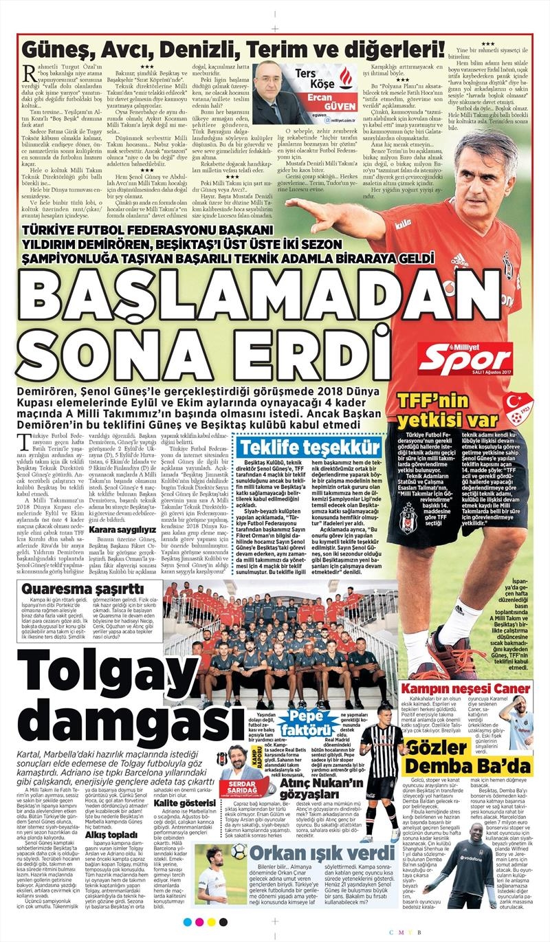 01 Ağustos 2017 | Gazetelerin Beşiktaş Manşetleri - Görsel 11