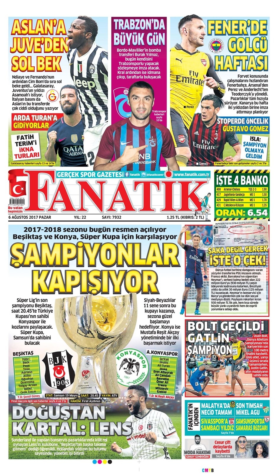 06 Ağustos 2017 | Gazetelerin Beşiktaş Manşetleri - Görsel 4