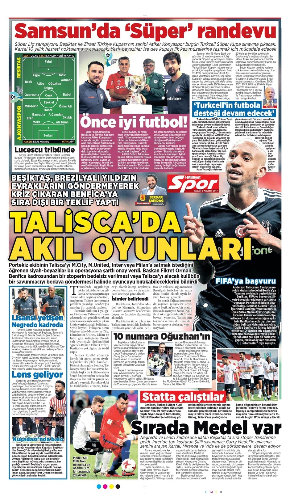 06 Ağustos 2017 | Gazetelerin Beşiktaş Manşetleri - Görsel 5