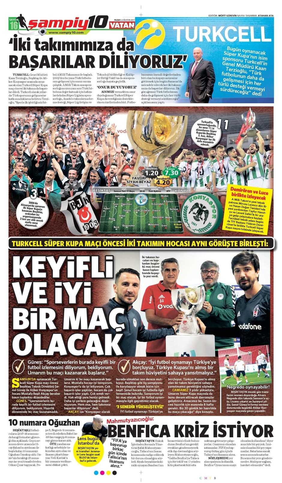 06 Ağustos 2017 | Gazetelerin Beşiktaş Manşetleri - Görsel 7