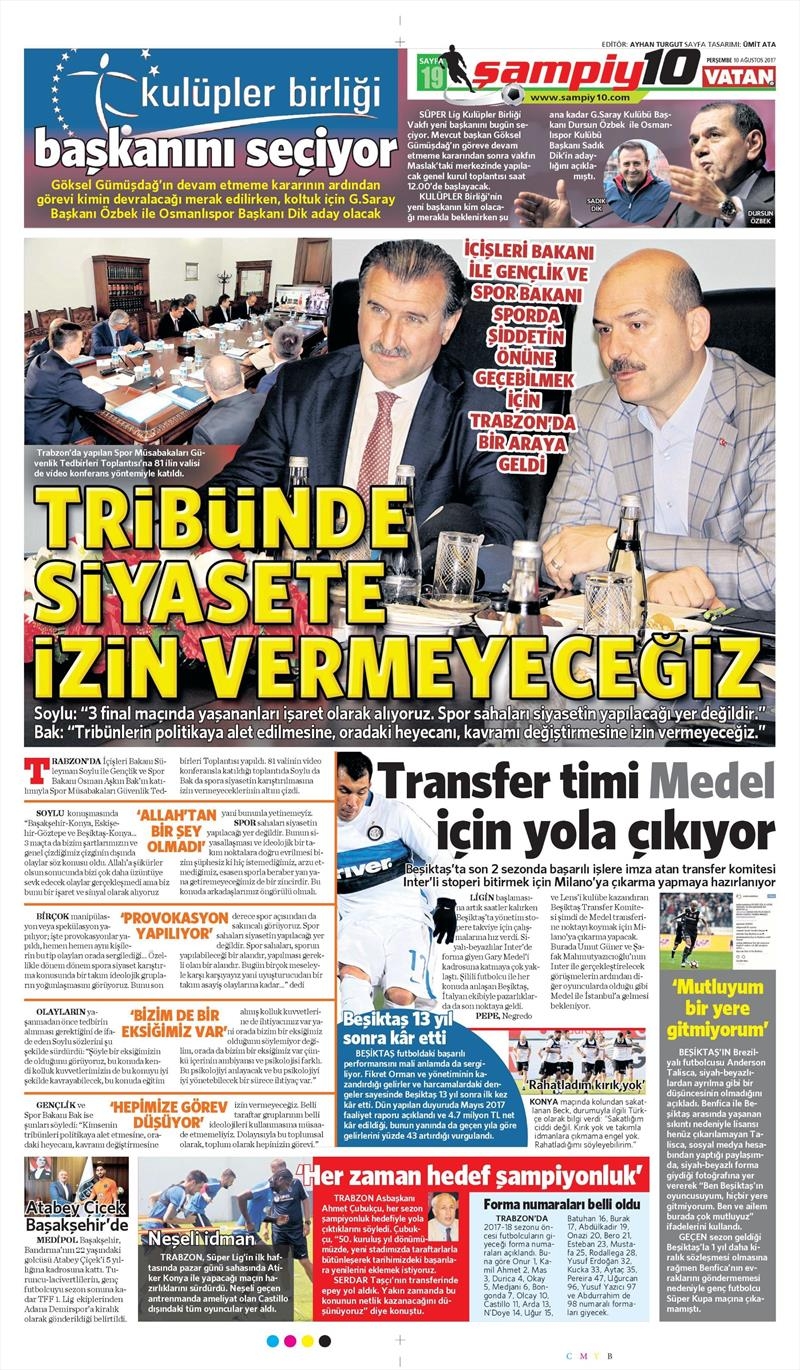 10 Ağustos 2017 | İşte gazetelerin Beşiktaş manşetleri - Görsel 7