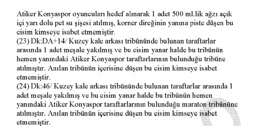Gözlemci raporuna göre sahaya giren Beşiktaşlı yok! - Görsel 7