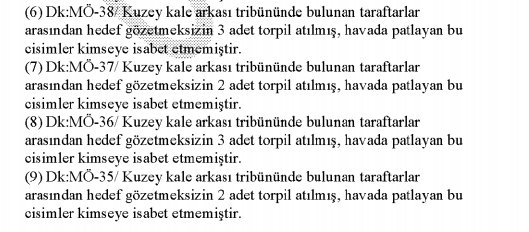 Gözlemci raporuna göre sahaya giren Beşiktaşlı yok! - Görsel 9