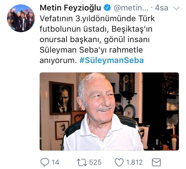 Türkiye, Süleyman Seba'yı unutmadı. Seba için atılan tweetler - Görsel 4