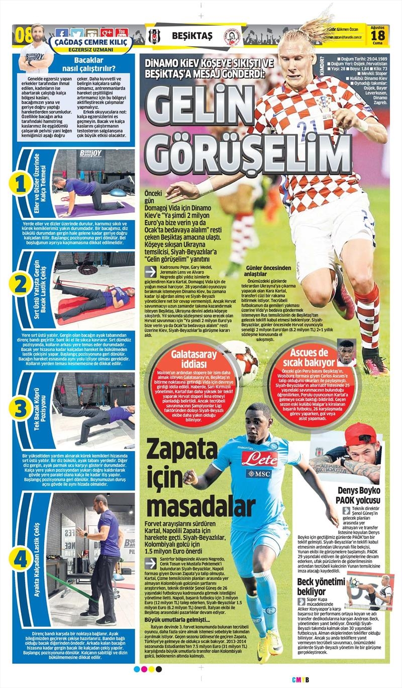 18 Ağustos 2017 | Gazetelerin Beşiktaş Manşetleri - Görsel 3