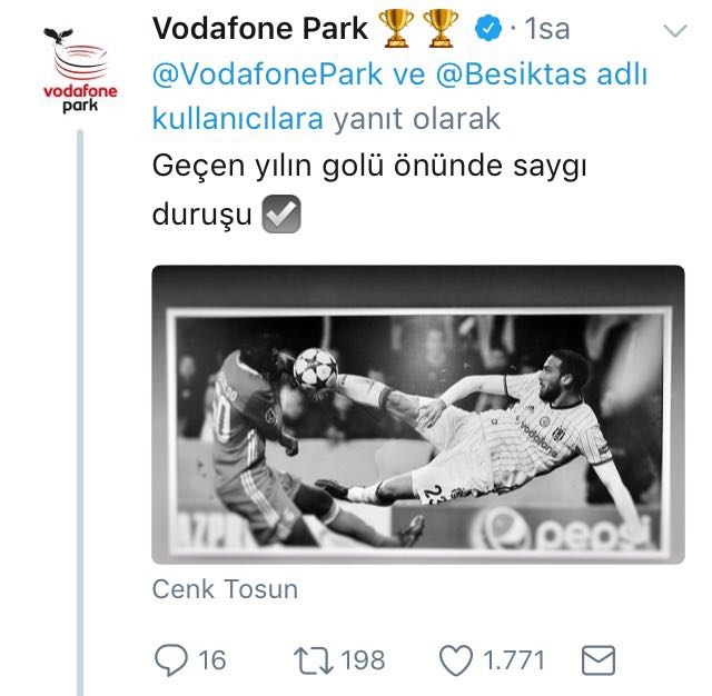 Vodafone Park'tan eğlenceli Şampiyonlar Ligi paylaşımları - Görsel 4