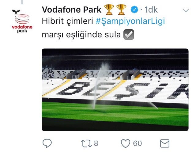 Vodafone Park'tan eğlenceli Şampiyonlar Ligi paylaşımları - Görsel 5