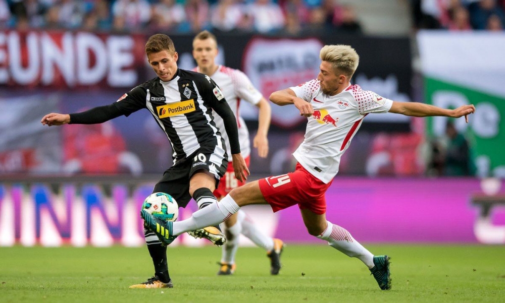 Leipzig'in Gladbach ile berabere kaldığı mücadeleden 16 kare - Görsel 3