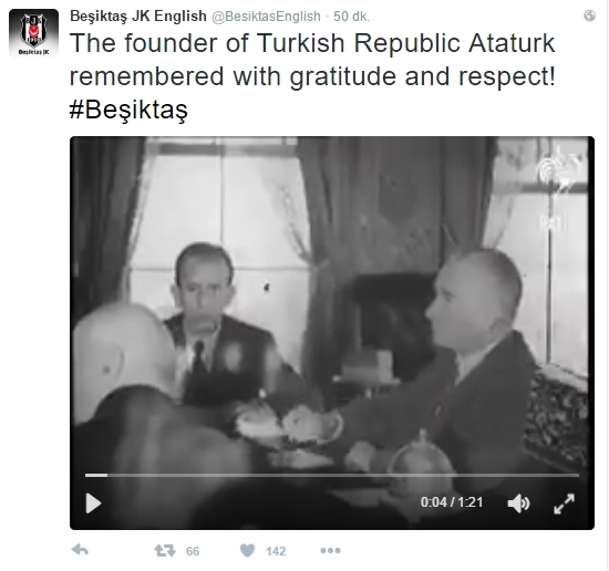Beşiktaş'ın ve Beşiktaşlı futbolcuların 10 Kasım mesajları - Görsel 6