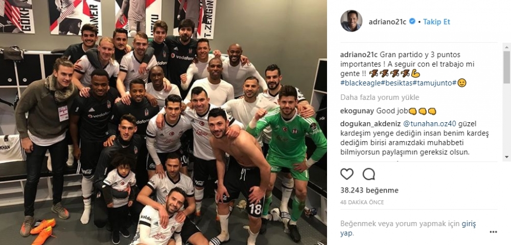 Galibiyet sonrası Beşiktaşlı futbolcuların sosyal medya paylaşımları! - Görsel 7