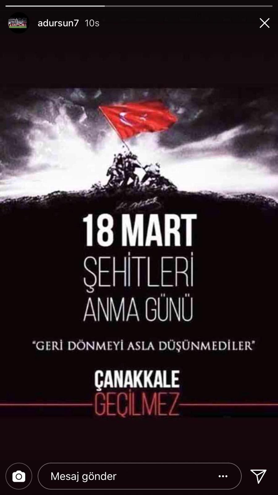 Beşiktaşlı oyunculardan 18 Mart Çanakkale Zaferi paylaşımları! - Görsel 4