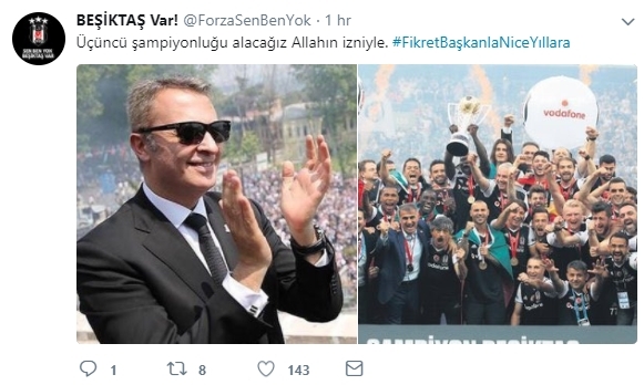 Taraftardan Fikret Orman'a mesaj: #FikretBaşkanlaNiceYıllara - Görsel 8