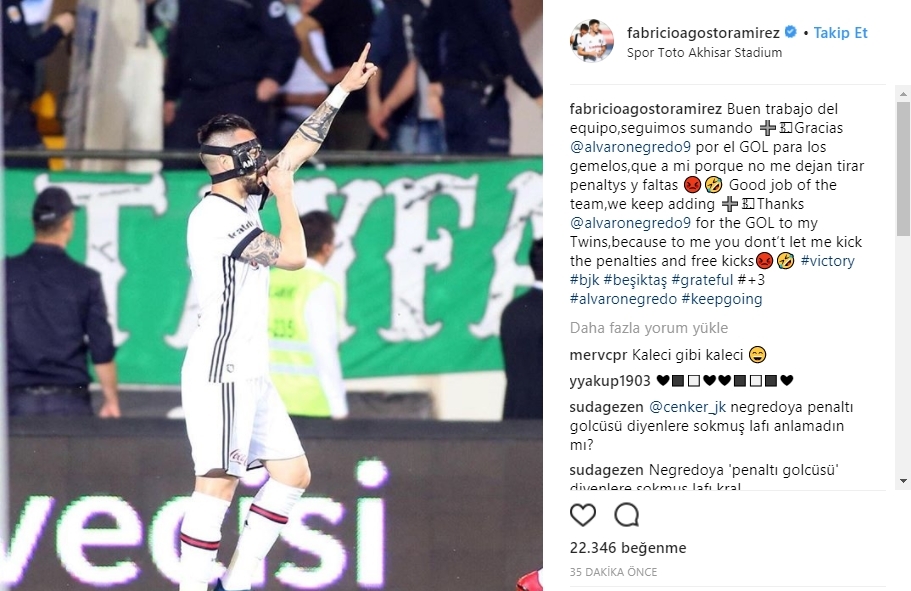 Beşiktaşlı futbolcuların maç sonrası Instagram paylaşımları - Görsel 1