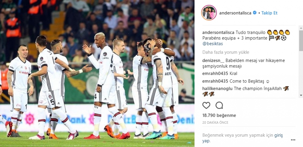Beşiktaşlı futbolcuların maç sonrası Instagram paylaşımları - Görsel 3