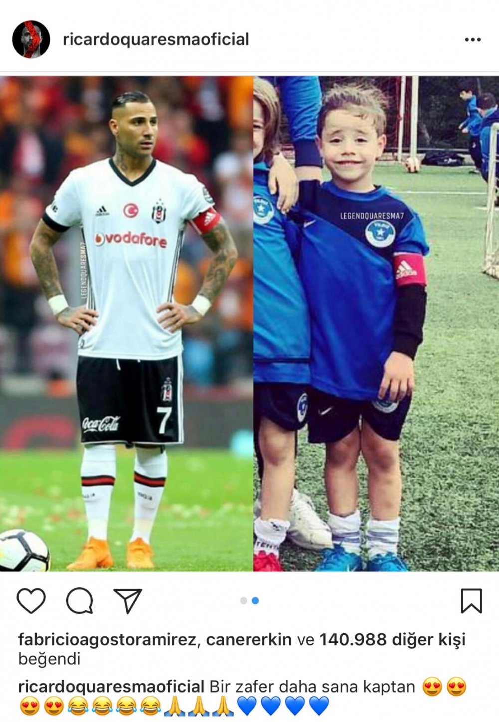 Beşiktaşlı futbolcuların maç sonrası Instagram paylaşımları - Görsel 5