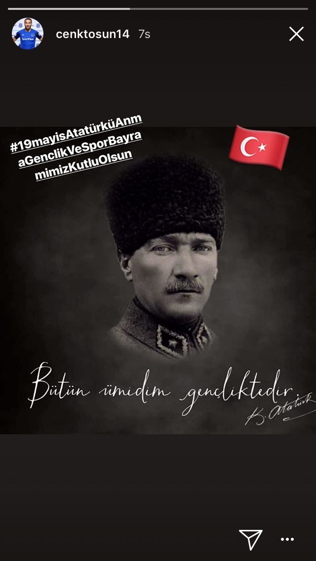 Beşiktaşlı futbolcuların 19 Mayıs paylaşımları - Görsel 2