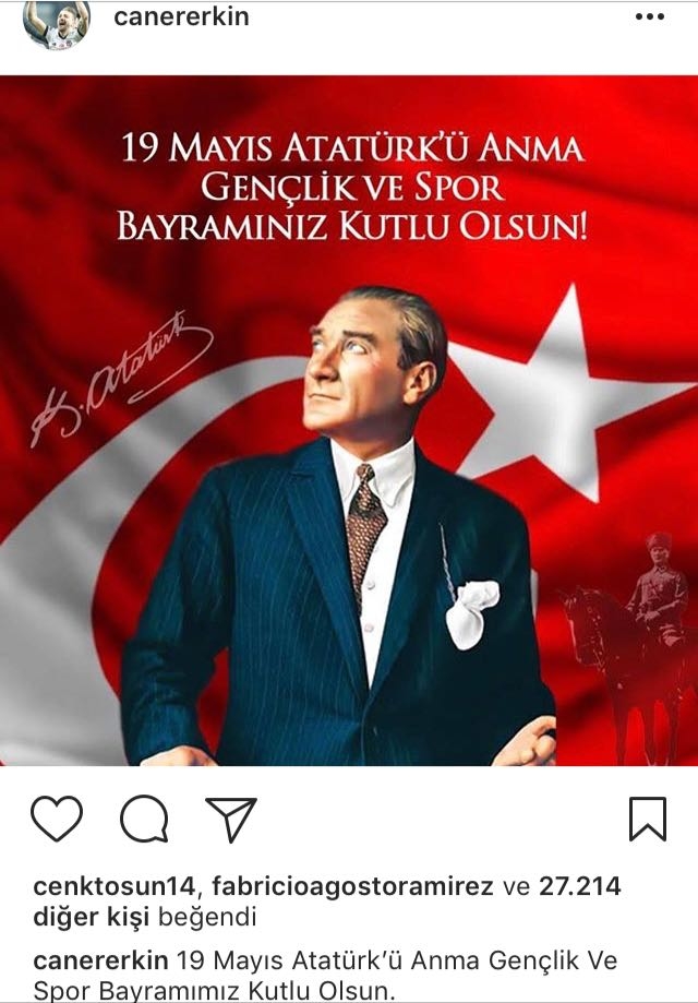 Beşiktaşlı futbolcuların 19 Mayıs paylaşımları - Görsel 5