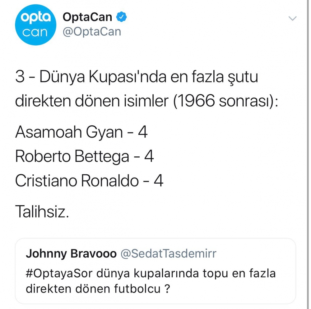 Dünya Kupası ile ilgili Opta'ya gelen sorular ve yanıtları - Görsel 7