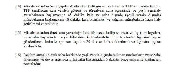 2018 – 2019 SPOR TOTO SÜPER LİG LEFTER KÜÇÜKANDONYADİS SEZONU MÜSABAKALARI STATÜSÜ - Görsel 10