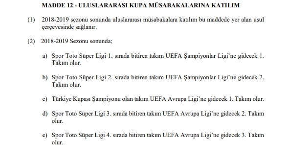 2018 – 2019 SPOR TOTO SÜPER LİG LEFTER KÜÇÜKANDONYADİS SEZONU MÜSABAKALARI STATÜSÜ - Görsel 18