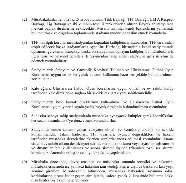 2018 – 2019 SPOR TOTO SÜPER LİG LEFTER KÜÇÜKANDONYADİS SEZONU MÜSABAKALARI STATÜSÜ - Görsel 5