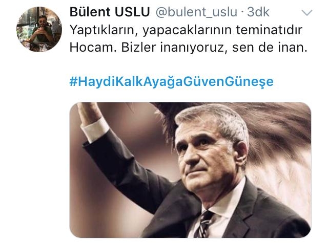 Beşiktaş taraftarından mesaj: #HaydiKalkAyağaGüvenGüneşe - Görsel 3