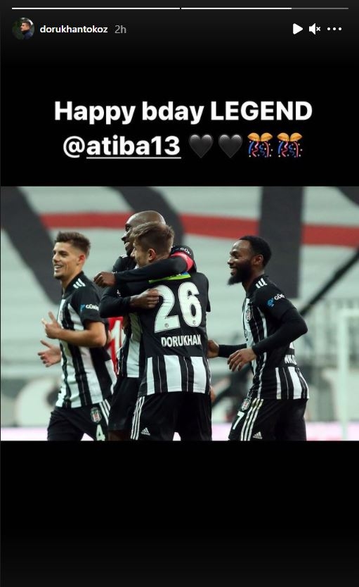 Beşiktaşlı futbolcular, Atiba'nın doğum gününü sosyal medya hesaplarından kutladı - Görsel 2