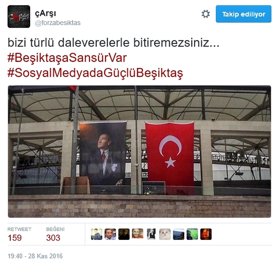 Çarşı'dan Beşiktaş sansürüne tepki - Görsel 6