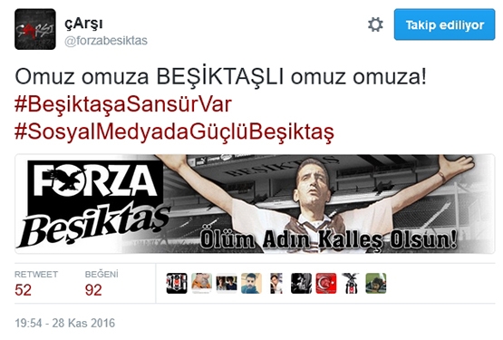 Çarşı'dan Beşiktaş sansürüne tepki - Görsel 8
