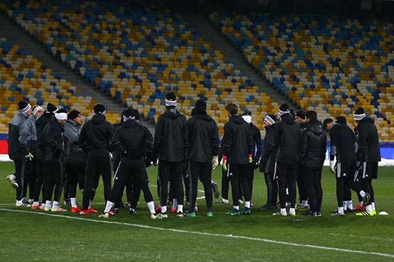Kiev'de -7 derece soğuktaki antrenmandan kareler - Görsel 13
